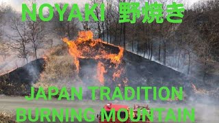 野焼き　NOYAKI JAPAN TRADITION BURNING MOUNTAIN