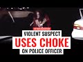 WARNING: Violent Suspect Uses CHOKE on Police Officer (Gracie Breakdown)