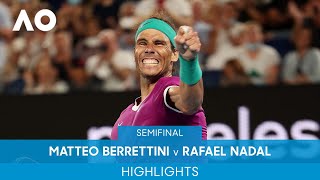 Matteo Berrettini v Rafael Nadal Highlights (SF) | Australian Open 2022