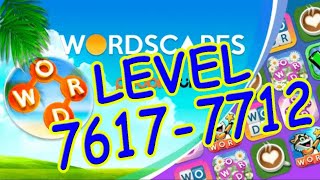 WordScapes Level 7617-7712 Answers | Master #21