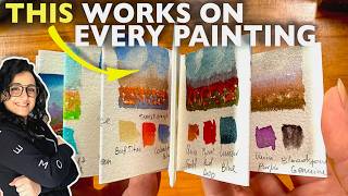 ❗️Pro-SECRET Watercolorists use ✦MODIFIED TRIADIC PALETTE For Instant Harmony + Meeden paper review