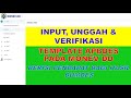 INPUT, UNGGAH & VERIFIKASI TEMPLATE APBDES PADA MONEV DD, BERISI PENDAPATAN BAGI HASIL BUMDES