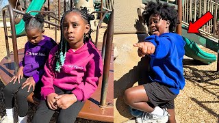 GIRL GETS BULLIED AT PARK, DAD TEACHES BULLY A LESSON
