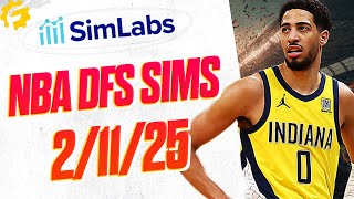 RotoGrinders SimLabs First Look for NBA DFS! (2/11/25)