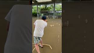 Mölkky throwing movie - Outdoor Throwing Game-モルック投擲動画-078-2023/06/18-宗像中央公園※？m遠投