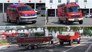 [Erstmals GW-T und RTB 2] Wasserrettungszug + GW-T mit RTB 2 | Berufsfeuerwehr Heilbronn