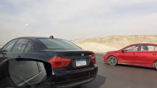 Egypt - seven lanes wide highway in the desert