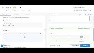 Sum it Codechef solution || Starter 72 codechef contest