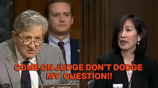 SENATOR KENNEDY GRILLS INCOMPETENT JUDGE ON SIMPLE U.S CONSTITUTIONAL QUESTIONS