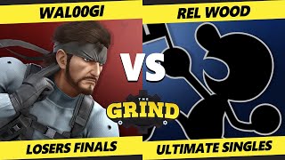 The Grind 310 LOSERS FINALS - Wal00gi (Snake) Vs. Rel Wood (Game \u0026 Watch) Smash Ultimate - SSBU