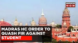 HC Quashes Proceedings Against A Student Who Was Arrested For Raising Slogans Against The Centre