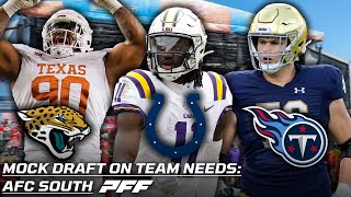 2024 NFL Mock Draft on Team Needs: AFC South | PFF
