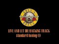 Guns N' Roses - Live and let die guitar backing track - standard tuning