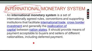 International Monetary System, Euro Currency,ADRS and GDRS