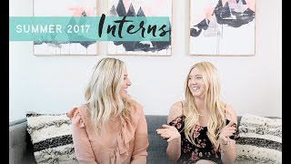 Meet Our 2017 Summer Interns!
