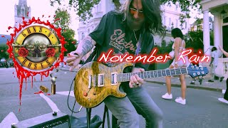 Awesome Street Talent! November Rain, Guns N' Roses, Miguel Montalban | Slash, Axl Rose 2023