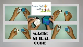 Magic Spiral Cube l How To Make a Easy Paper Cube