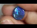 australian black opal lightning ridge solid stone cabochon 4.17 cts