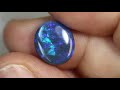 australian black opal lightning ridge solid stone cabochon 4.17 cts