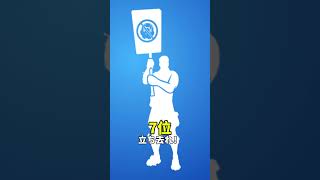 今思えばあの時に買えばよかったエモートランキング【フォートナイト / Fortnite】#shorts