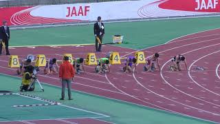 H29　ジュニアオリンピック　C男子100m　準決勝1組