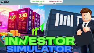 Earn 33B Plus Every 30 Seconds In Roblox Investor Simulator F2P |  Data Center Guide