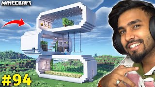 TECHNO GAMERZ BUILD A BIGGEST FUTURISTIC HOUSE IN MINECRAFT #94 I TECHNO GAMERZ I UJJWAL GAMING