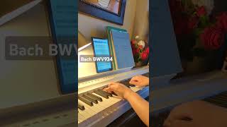 バッハ : 6つの小前奏曲 前奏曲第2番 BWV 934 ハ短調  #piano  #おうちピアノ