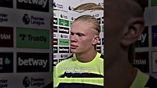 Erling Haaland Funny Interview after his First Premier League Game 😂😂😂
