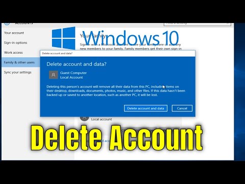 How To Delete A User Account In Windows 10 How To Delete A User Account In Windows 10