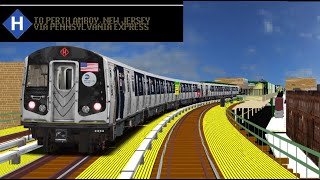 OpenBVE Fiction: H Train To Perth Amboy, New Jersey Via Pennsylvania Express (Cuomo R160B Alstom)