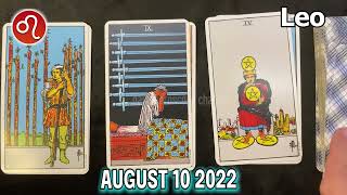 ❎ FREE DAILY HOROSCOPE ❎ LEO daily HOROSCOPE TODAY August 10 2022 ♌️ horoscope tarot