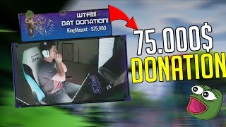This Streamer Got 75.000$ Donation Playing Fortnite (Not Clickbait) (EMOTIONAL)