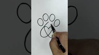 Huellitas de Cachorritos Pet dibujo facil