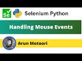 Handling Mouse Events using Selenium Python (Selenium Python)
