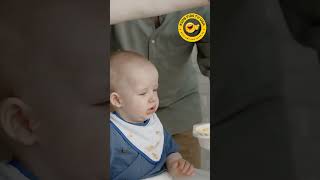 Cute baby eats nicely and doesn't want to eat💕 #shorts #youtubeshorts #kidsfun #kids #shortsfeed