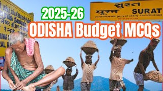 Odisha Budget mcq for ossc cgl mains //opsc oas prelim//odisha police si//ossc ltr