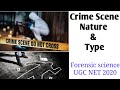 Crime Scene, Nature & Type | (unit -I) UGC NET Forensic science | NET 2020