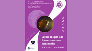 Estudios de aquenios de Quinoa a condiciones exoplanetarias