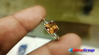 Hessonite Garnet  Ring - known as 'cinnamon stone' ගෝමේද