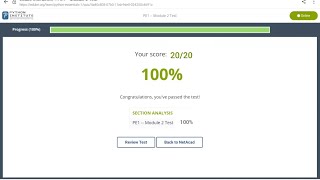 Cisco Python Essential Part 1 Module 2 Test Answers /Cisco PE1-- Module 2 Test #cisco #python