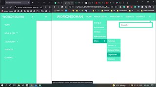 Responsive dropdown menu part-1 HTML,CSS, javascript | Md Sohan Ali, work24sohan