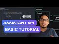 OpenAI Assistants API  - Code Tutorial  (NodeJs)