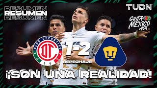 Resumen y goles | Toluca 1-2 Pumas | Grita México AP2021 - Repechaje | TUDN