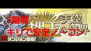 神王の天空境界　5階　キリ　パズドラ　パパの下手くそパズル