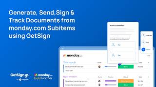 GetSign now works in monday.com Subitems: eSign without leaving your @mondaydotcom board