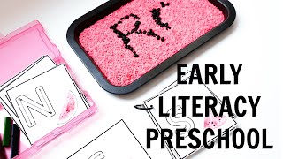 Early Literacy Activities for Preschool - preschool at home 3 years old
