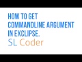 How to get commandline argument in eclipse
