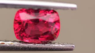 GFCO Certified Very Intense Red Pink  Mansin Jedi Spinel 1.06ct Rare See Video