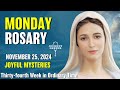 Monday Rosary 🤎 Joyful Mysteries of the Rosary 🤎 November 25, 2024 VIRTUAL ROSARY